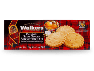 Walkers Stem Ginger Shortbread 175g (Pack of 12)