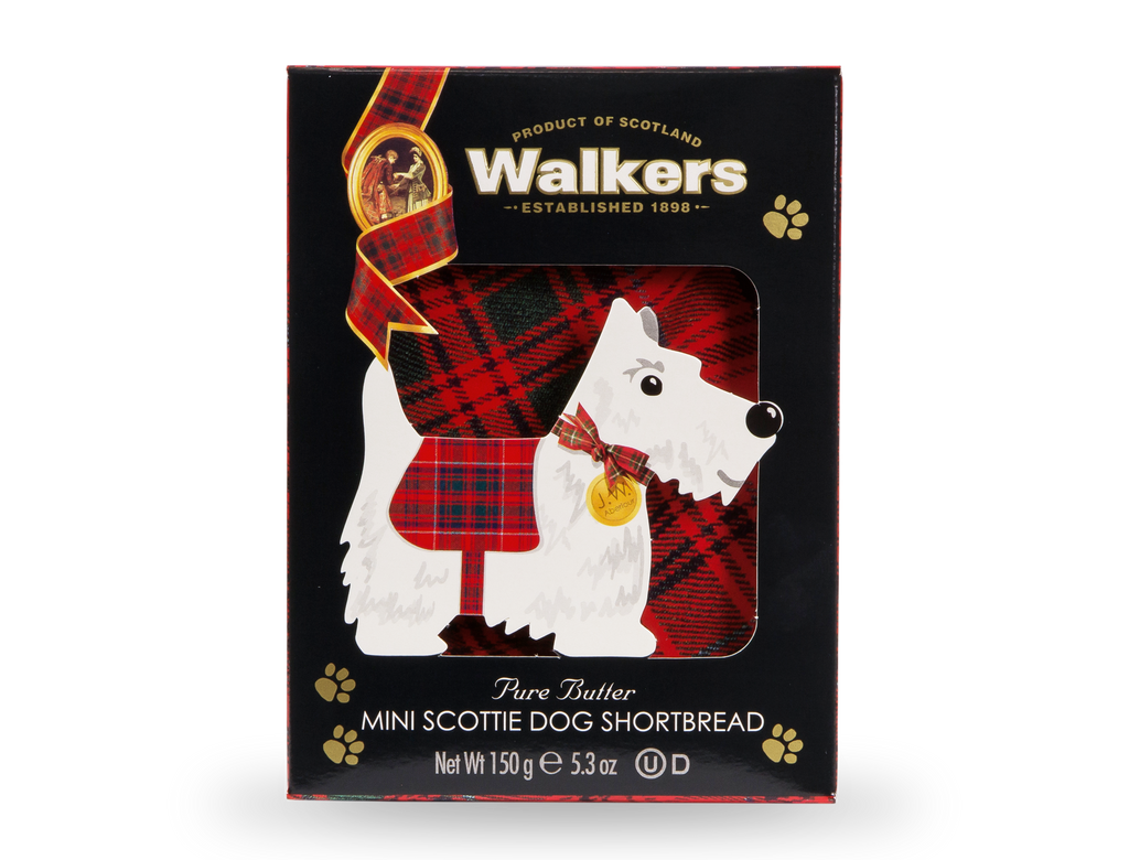 Walkers 3-D Mini Scottie Dog Carton 150g (Pack of 10)