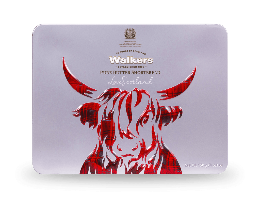 Walkers Highland Coo Icon Tin 150g (Pack of 12)