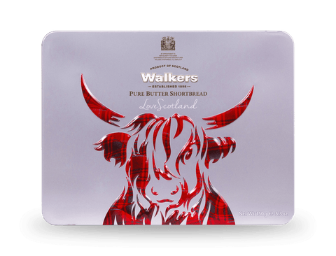 Walkers Highland Coo Icon Tin 150g (Pack of 12)