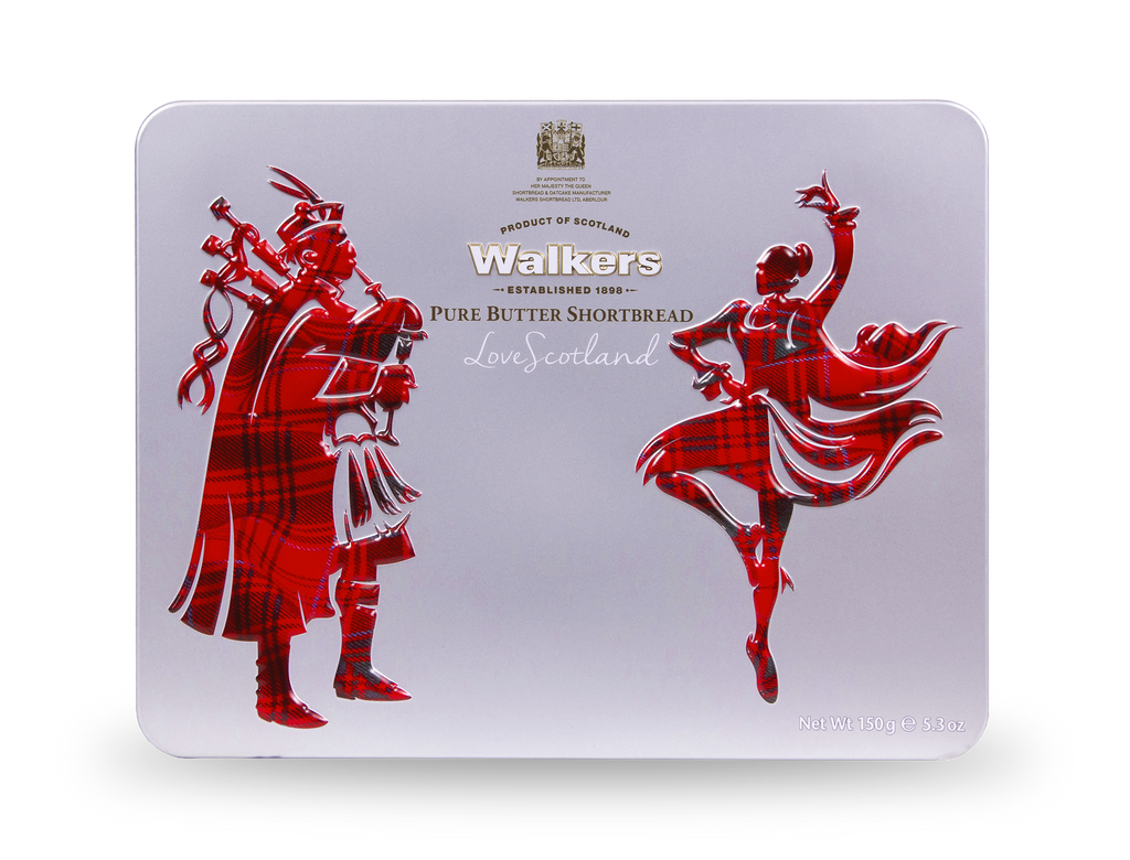 Walkers Piper & Highland Dancer Icon Tin 150g (Pack of 12)