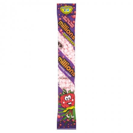 Millions Tube Raspberry 60g (Pack of 12)
