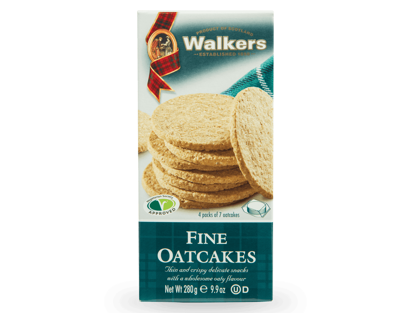 Walkers Fine Oatcakes 280g (Pack of 12)