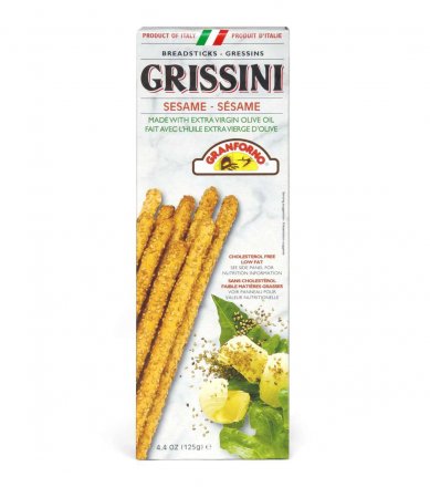 Granforno Grissini Plain Breadsticks 125g (Pack of 4)