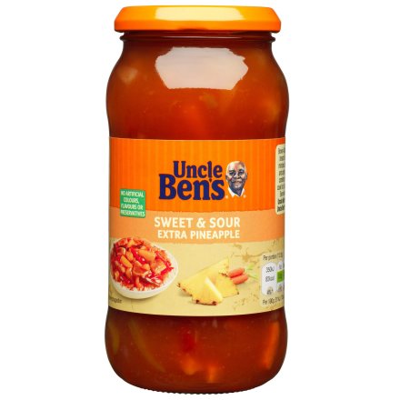 Uncle Bens Sweet & Sour Extra Pineapple 450g (Pack of 6)
