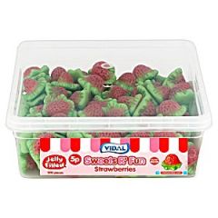 Vidal Jelly Filled Strawberries 5p Tub