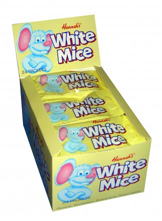 Hannah's White Mice 40g (Pack of 24)