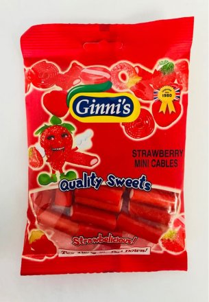 Ginni Mini Cab/Strawberry 120g (Pack of 10)
