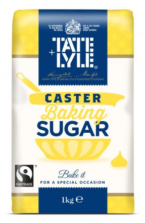 Tate & Lyle Fairtrade Caster Sugar 1Kg (Pack of 10)