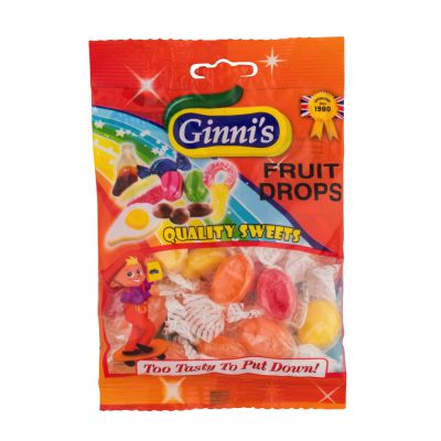 Ginni Fruit Drops 130g (Pack of 10)