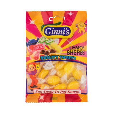 Ginni Lemon Sherbet 130g (Pack of 10)