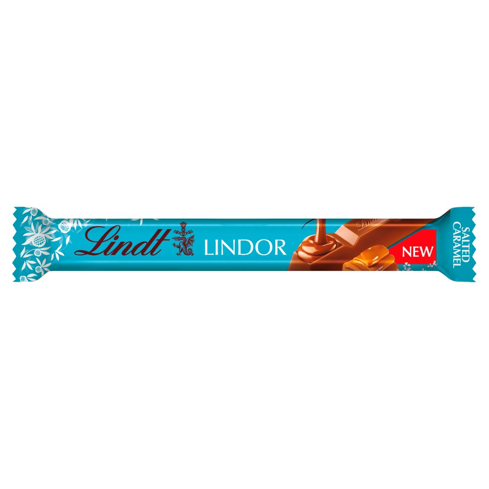 Lindt Lindor Salted Caramel Milk Chocolate Bar 38g