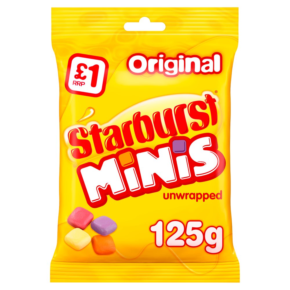 Starburst Minis Original Sweets Treat Bag 125g