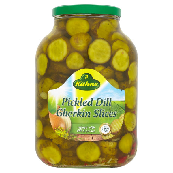 Kühne Pickled Dill Gherkin Slices 2450g