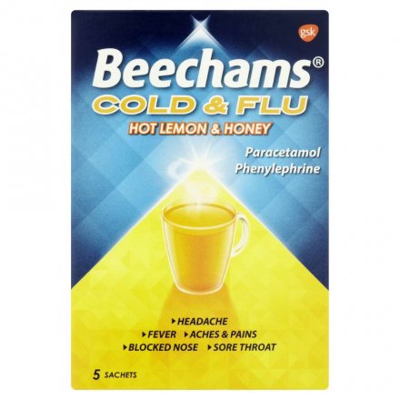 Beechams Cold & Flu Hot Honey & Lemon (Pack of 6)