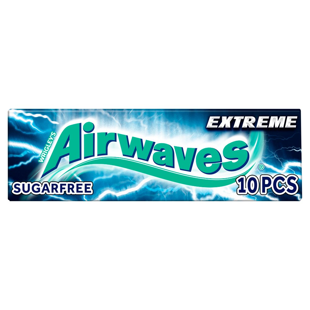 Airwaves Extreme Sugar Free Chewing Gum 10 Pieces