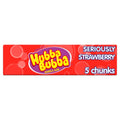 Hubba Bubba Seriously Strawberry Bubblegum 5 Chunky Chews