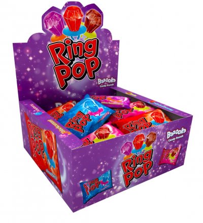 Bazooka Topps Ring Pop 10g (Pack of 24)