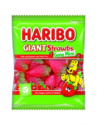 Haribo Strawbs Gone Mini 16g (Pack of 100)