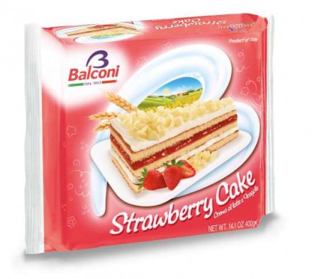 Balconi Trancetto Strawberry Sponge (Pack of 15)