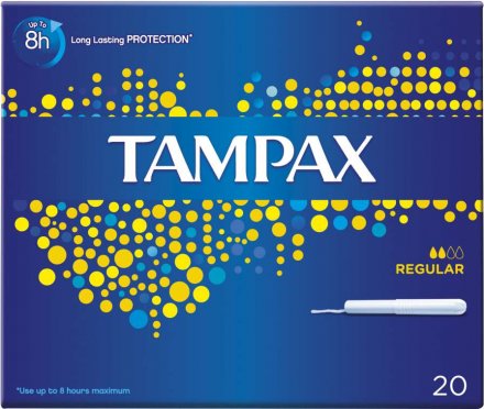 Tampax Regular Applicator Tampons (Pack of 8)