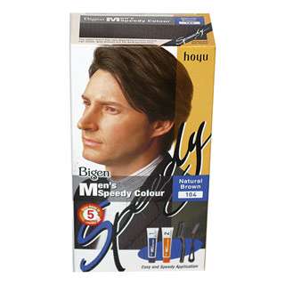 Bigen Men's Speedy Colour, Natural Brown 104 (Pack of 3)