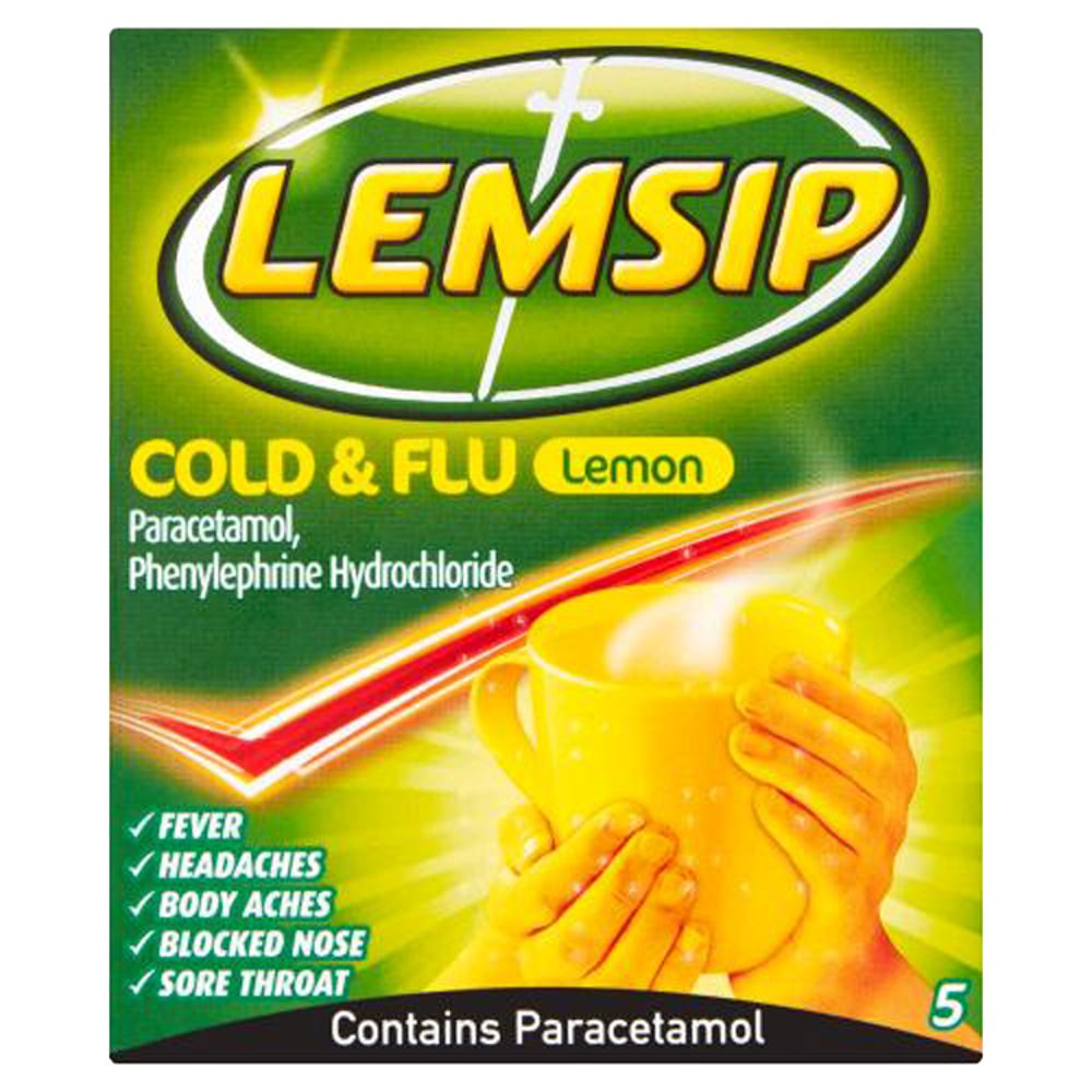 Lemsip Max Cold & Flu Lemon 5 Sachets
