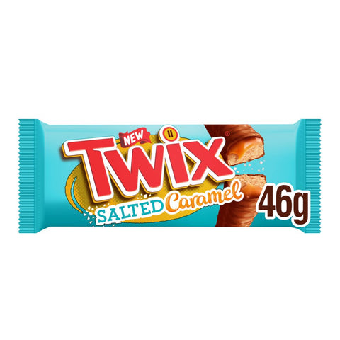 Twix Salted Caramel Chocolate Biscuit Twin Bars 46g