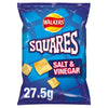Walkers Squares Salt & Vinegar Snacks 27.5g