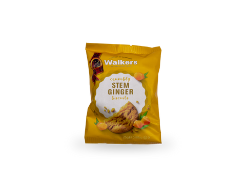 Walkers Stem Ginger Biscuits 2’s CASE 25g (Pack of 100)