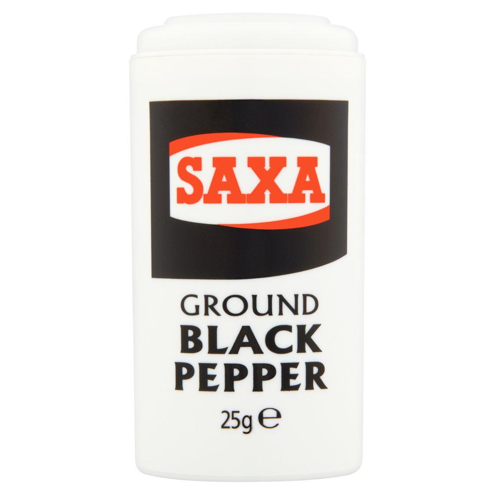 Saxa Ground Black Pepper 25g