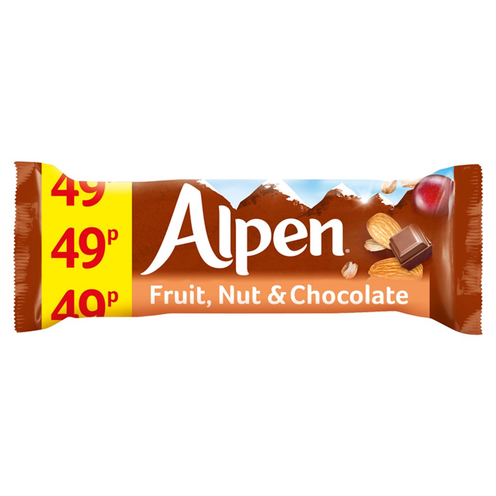 Alpen Cereal Bars Fruit & Nut & Chocolate 29g 