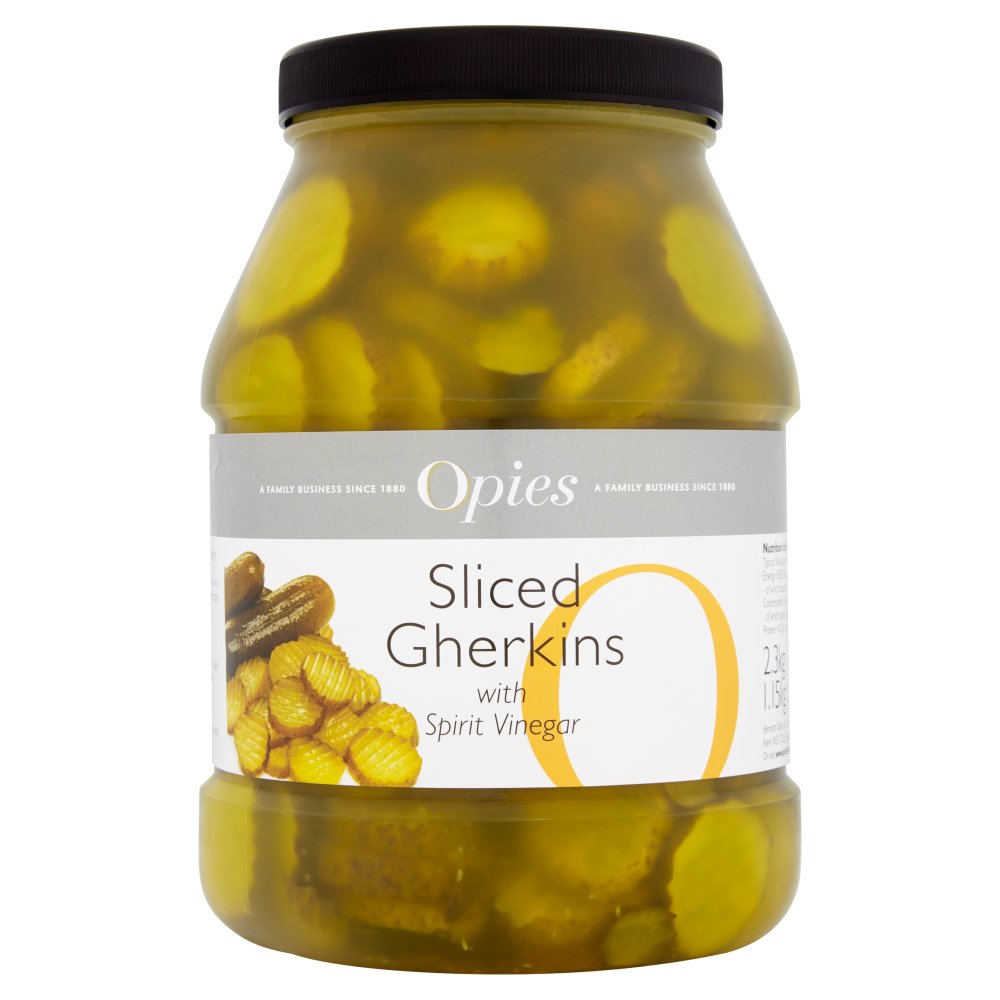 Opies Sliced Gherkins with Spirit Vinegar 2.3kg