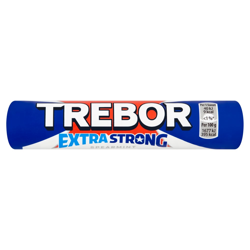 Trebor Extra Strong Spearmint Mints Roll 41.3g