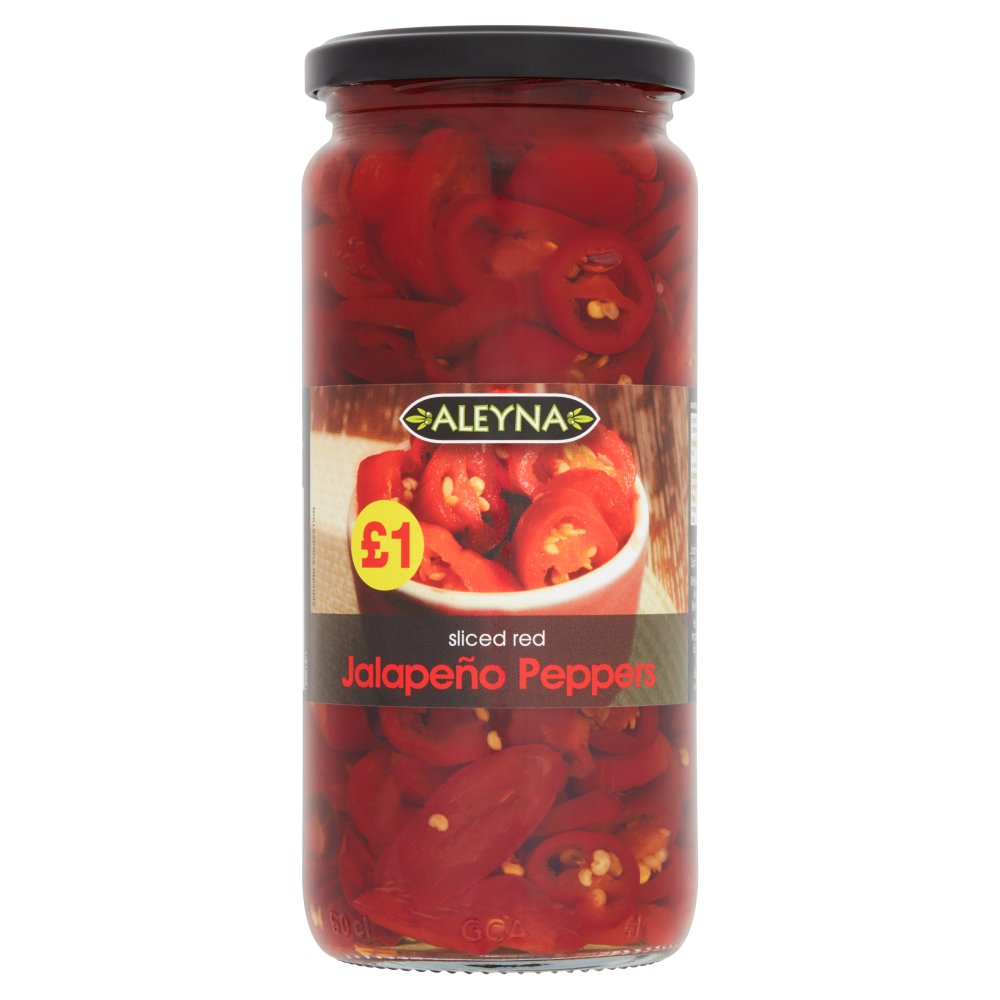 Aleyna Sliced Red Jalapeño Peppers 480g