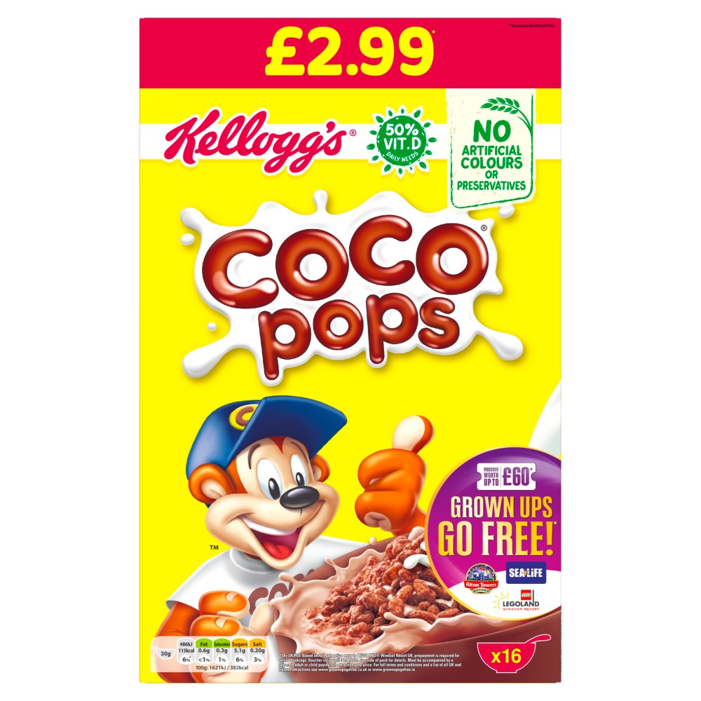 Kellogg's Coco Pops Cereal 480g