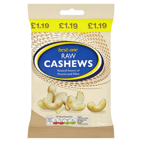 Best-One Raw Cashews 70g