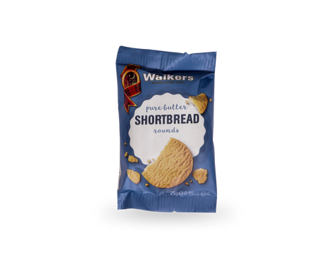 Walkers Shortbread Rounds 2’s CASE 25g x 100