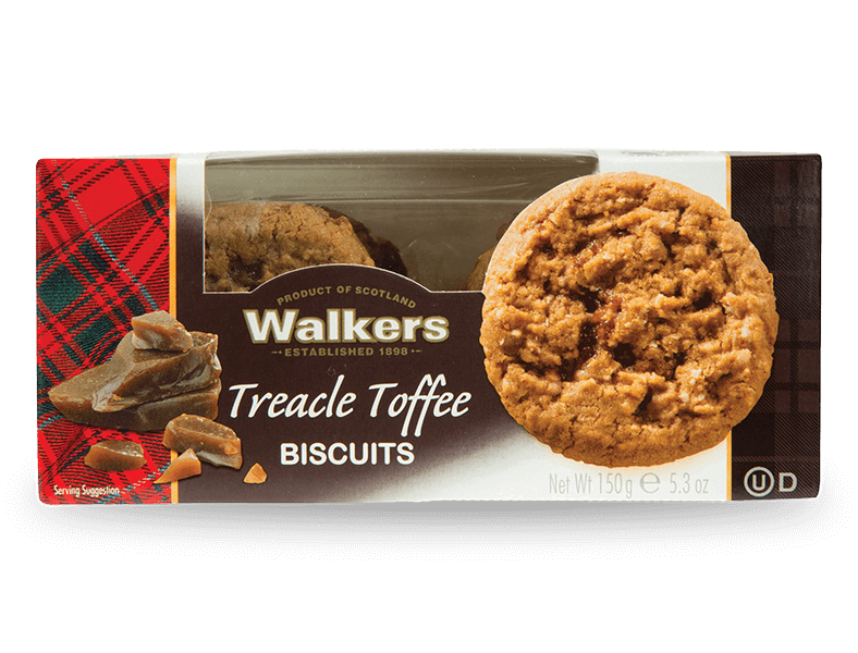 Walkers Treacle Toffee Biscuits 150g (Pack of 6)