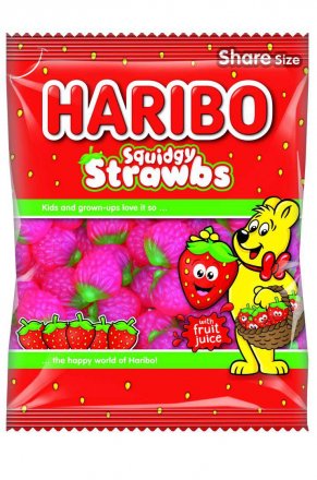 Haribo Squidgy Strawbs 140g (Pack of 12)