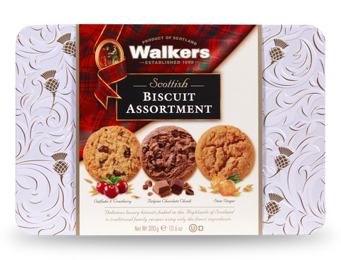 Walkers Scottish Biscuit Assortment Tin 300g (Pack of 6)