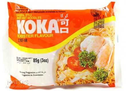 Koka Instant Lobster Flavour Noodles 85g (Pack of 30)