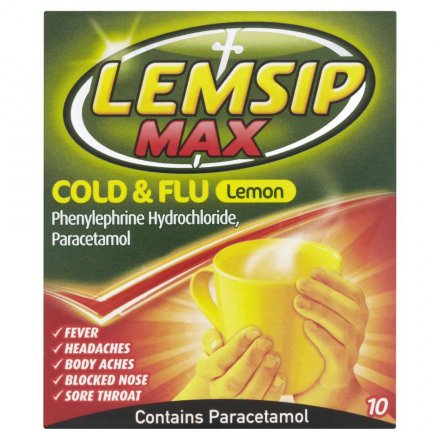 Lemsip Cold And Flu Lemon Sachets (Pack of 4)