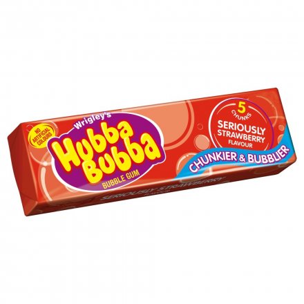 Hubba Bubba Serious Strawberry - 5 Pieces 35g (Pack of 20)
