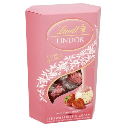 Lindor Strawberry & Cream Cornet 200g (Pack of 1)