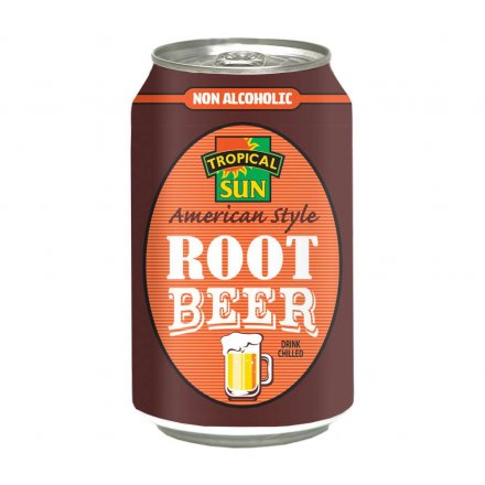 Tropical Sun Root Beer Non Alcoholic 330ml (Pack of 24)