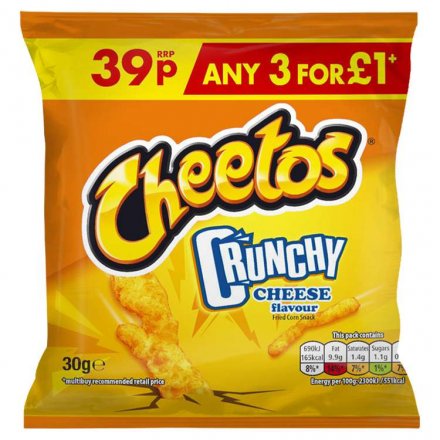 Cheetos Cheese Crunchies 30g (Pack of 30)