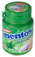 Mentos Gum Spearmint Bottle 45pc (Pack of 6)