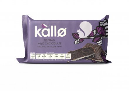 Kallo Organic Milk Chocolate Rice Cakes 100g (Pack of 1)