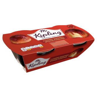 Mr Kipling Cherry Bakewell Sponge Pudding 108g (Pack of 4)